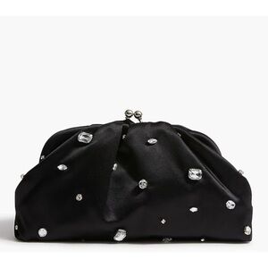 Jcrew Satin Rhinestone Clutch